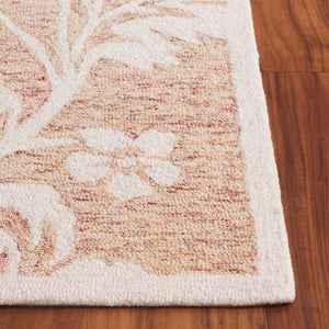 Safavieh Jardin Elegant Floral Hand-tufted Area Rug - Timeless Charm And Comfort For Any Home Décor Space Rust ,Ivory 80% Wool,20% Cotton Jar757p-8