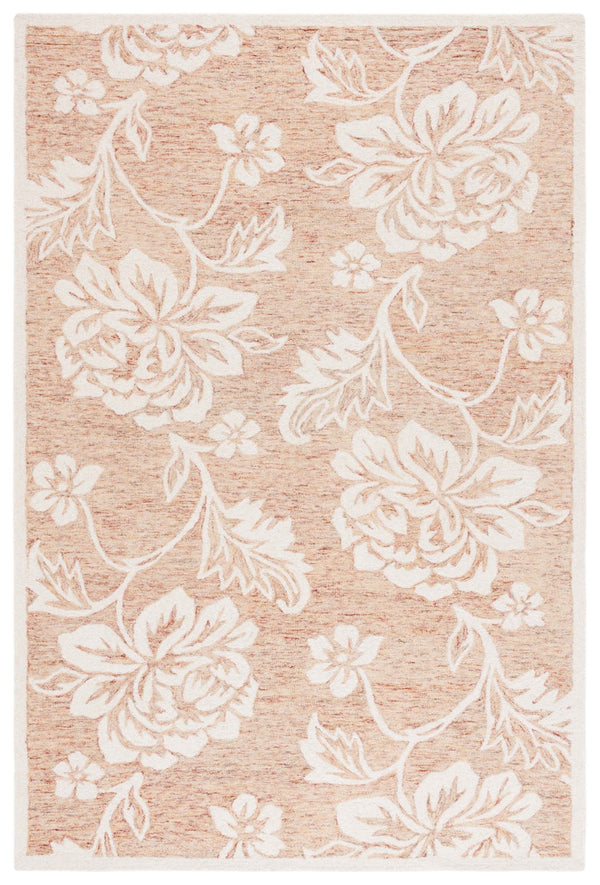 Safavieh Jardin Elegant Floral Hand-tufted Area Rug - Timeless Charm And Comfort For Any Home Décor Space Rust ,Ivory 80% Wool,20% Cotton Jar757p-8