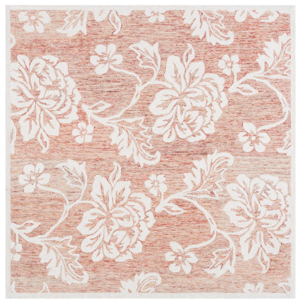 Safavieh Jardin Elegant Floral Hand-tufted Area Rug - Timeless Charm And Comfort For Any Home Décor Space Rust ,Ivory 80% Wool,20% Cotton Jar757p-8