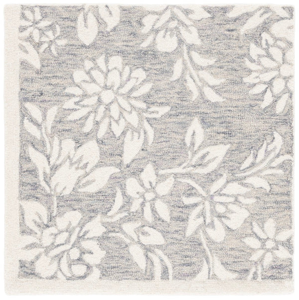 Safavieh Jardin Hand-tufted Grey And Ivory Floral Area Rug - Luxurious Softness And Timeless Elegance For Your Home Grey ,Ivory 80% Wool,20% Cotton Jar758f-4