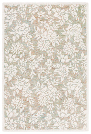 Safavieh Jardin Hand-tufted Grey And Ivory Floral Area Rug - Luxurious Softness And Timeless Elegance For Your Home Green ,Ivory 80% Wool,20% Cotton Jar758y-4