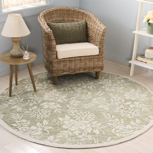 Safavieh Jardin Hand-tufted Grey And Ivory Floral Area Rug - Luxurious Softness And Timeless Elegance For Your Home Green ,Ivory 80% Wool,20% Cotton Jar758y-4
