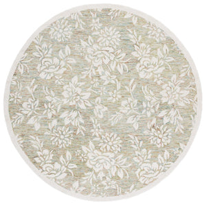 Safavieh Jardin Hand-tufted Grey And Ivory Floral Area Rug - Luxurious Softness And Timeless Elegance For Your Home Green ,Ivory 80% Wool,20% Cotton Jar758y-4
