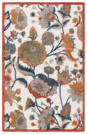 Safavieh Jardin Hand-tufted Floral Area Rug - Timeless Elegance For Hallways And Living Spaces - 80% Wool Ivory ,Green 80% Wool,20% Cotton Jar759a-5