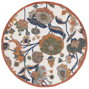 Safavieh Jardin Hand-tufted Floral Area Rug - Timeless Elegance For Hallways And Living Spaces - 80% Wool Ivory ,Green 80% Wool,20% Cotton Jar759a-6r