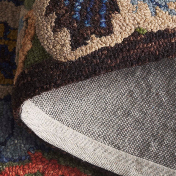 Safavieh Jardin Hand Tufted Floral Area Rug – Luxurious Wool & Cotton Blend For Elegant Home Décor Green ,Blue 80% Wool,20% Cotton Jar759y-3