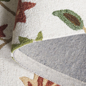 Safavieh Jardin Hand-Tufted Ivory Green Wool-Cotton Rug — Subtle Floral Design, Low-Profile Durable Comfort 4'-0" x 6'-0" JAR769A-4