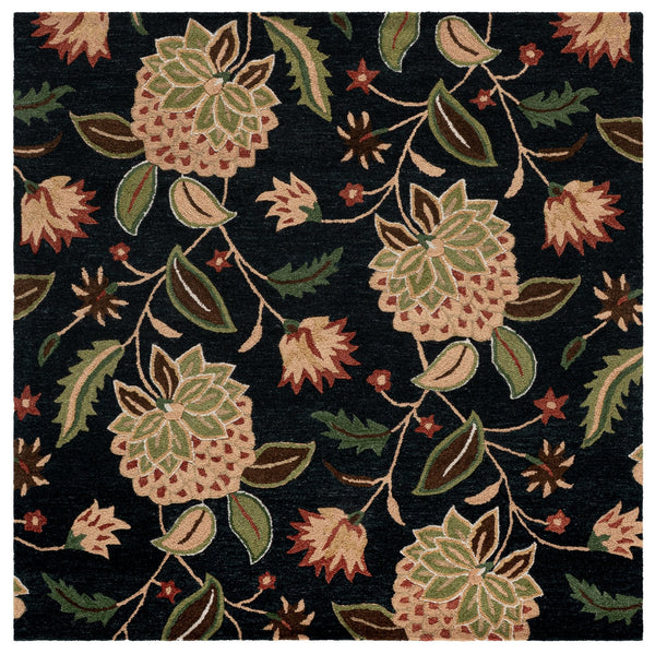 Safavieh Jardin Hand-Tufted Wool-Cotton Rug With Subtle Floral Blue And Light Green Tones, Low Pile Elegance 9'-0" x 12'-0" JAR769M-9