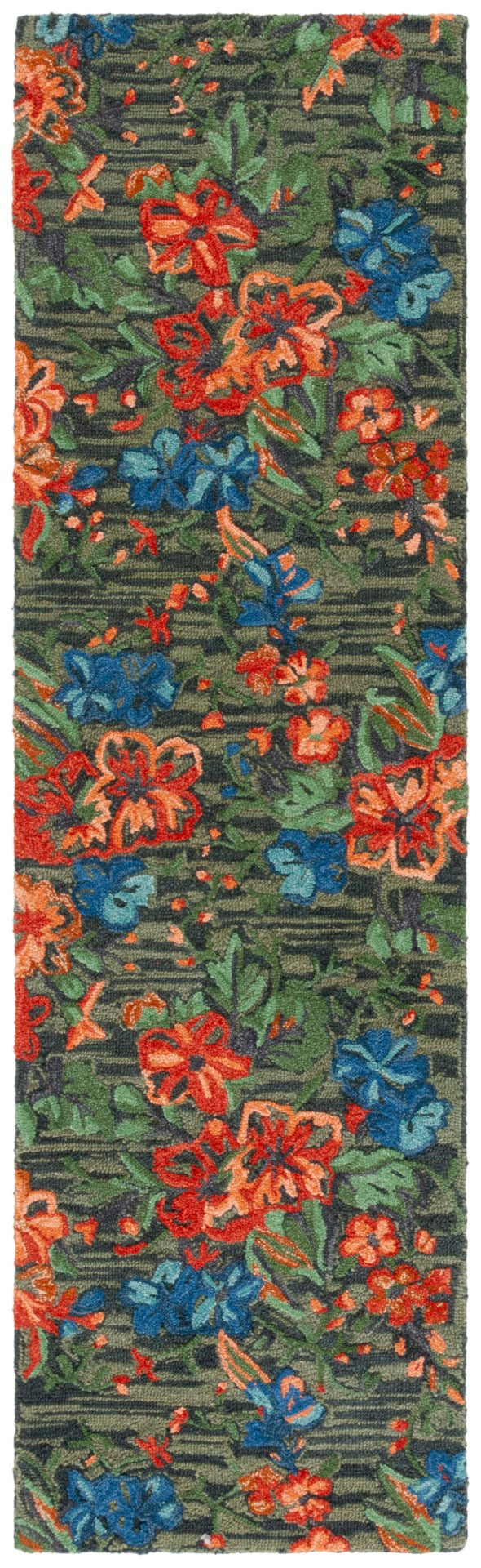 Safavieh Jardin 850m Blue Orange Blue ,Orange 80% Wool 10% Cotton Jar850m-8