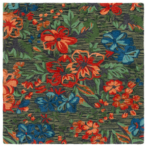 Safavieh Jardin 850m Blue Orange Blue ,Orange 80% Wool 10% Cotton Jar850m-6sq