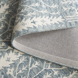 Safavieh Jardin Hand-tufted Runner Rug - Elegant Forestry Design For Timeless Luxury In Your Home Decor Blue ,Ivory 80% Wool 10% Cotton Jar852m-5