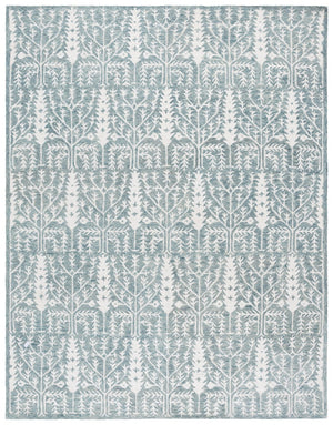 Safavieh Jardin Hand-tufted Runner Rug - Elegant Forestry Design For Timeless Luxury In Your Home Decor Blue ,Ivory 80% Wool 10% Cotton Jar852m-8