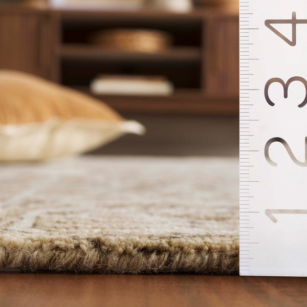 Safavieh Jardin Hand-tufted Runner Rug - Elegant Forestry Design For Timeless Luxury In Your Home Decor Light Brown ,Ivory 80% Wool 10% Cotton Jar852t-5