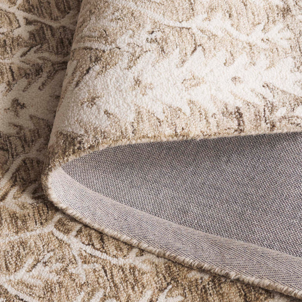 Safavieh Jardin Hand-tufted Runner Rug - Elegant Forestry Design For Timeless Luxury In Your Home Decor Light Brown ,Ivory 80% Wool 10% Cotton Jar852t-5