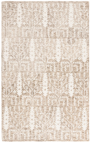 Safavieh Jardin Hand-tufted Runner Rug - Elegant Forestry Design For Timeless Luxury In Your Home Decor Light Brown ,Ivory 80% Wool 10% Cotton Jar852t-5