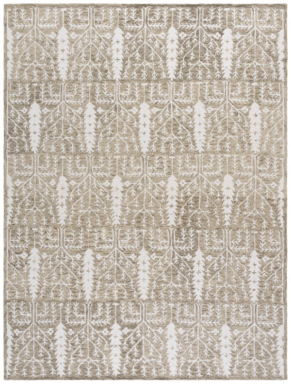 Safavieh Jardin Hand-tufted Runner Rug - Elegant Forestry Design For Timeless Luxury In Your Home Decor Light Brown ,Ivory 80% Wool 10% Cotton Jar852t-8