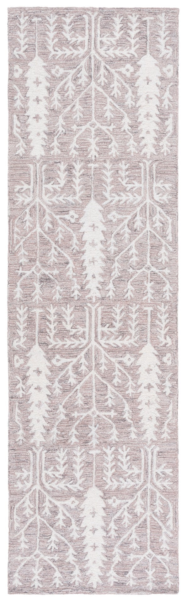 Safavieh Jardin Elegant Hand-tufted Area Rug With Botanical Design For Timeless Home Decor And Comfort Purple ,Ivory 80% Wool 10% Cotton Jar852v-6sq