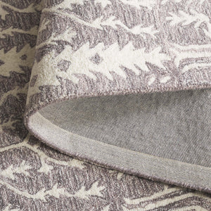 Safavieh Jardin Hand-tufted Runner Rug - Elegant Forestry Design For Timeless Luxury In Your Home Decor Purple ,Ivory 80% Wool 10% Cotton Jar852v-5