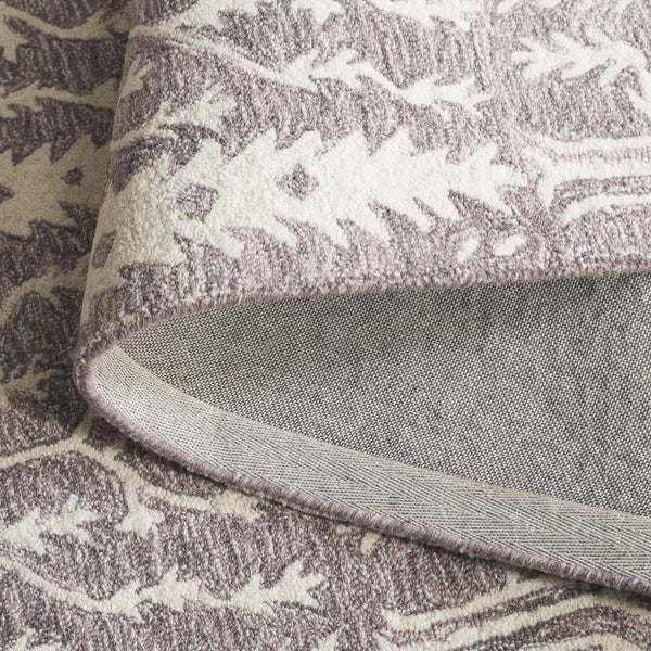 Safavieh Jardin Hand-tufted Runner Rug - Elegant Forestry Design For Timeless Luxury In Your Home Decor Purple ,Ivory 80% Wool 10% Cotton Jar852v-5