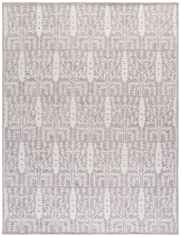 Safavieh Jardin Hand-tufted Runner Rug - Elegant Forestry Design For Timeless Luxury In Your Home Decor Purple ,Ivory 80% Wool 10% Cotton Jar852v-8