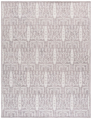 Safavieh Jardin Elegant Hand-tufted Area Rug With Botanical Design For Timeless Home Decor And Comfort Purple ,Ivory 80% Wool 10% Cotton Jar852v-6sq