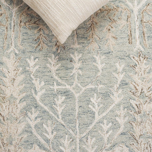 Safavieh Jardin Hand-tufted Runner Rug - Elegant Forestry Design For Timeless Luxury In Your Home Decor Green ,Beige 80% Wool 10% Cotton Jar852y-5