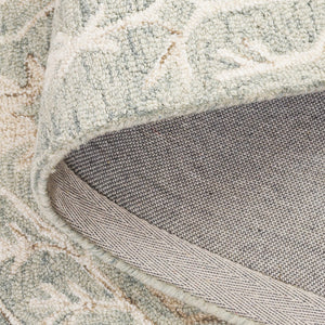 Safavieh Jardin Elegant Hand-tufted Area Rug With Botanical Design For Timeless Home Decor And Comfort Green ,Beige 80% Wool 10% Cotton Jar852y-6