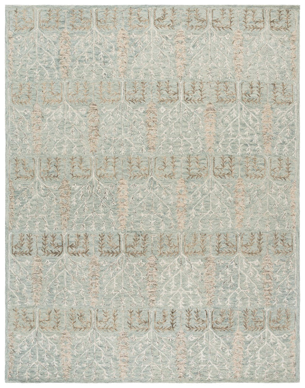 Safavieh Jardin Hand-tufted Runner Rug - Elegant Forestry Design For Timeless Luxury In Your Home Decor Green ,Beige 80% Wool 10% Cotton Jar852y-8