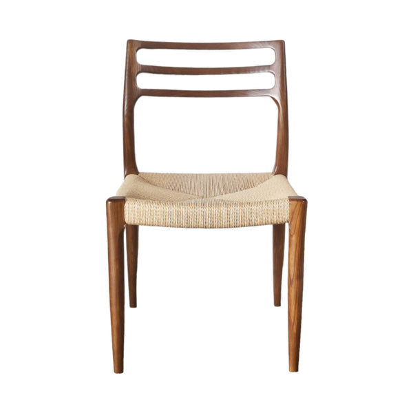 Lh Imports Java Dining Chair - Elegant Solid Ash Wood Frame With Hand-woven Design For Timeless Décor Brown Ash Wood,Natural Paper Rope Jav025-wal