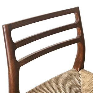 Lh Imports Java Counter Stool - Elegant Hand-woven Design With Solid Ash Frame For Stylish Home Decor Brown Ash Wood,Natural Paper Rope,Metal Jav026-wal