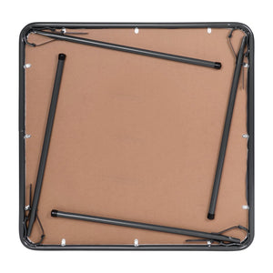 English Elm Madison 5-Piece Folding Card Table and Chair Set for Game Nights, Gatherings & Extra Seating Gray 33.5"W x 33.5"D x 27.75"H JB-1-GY-GG