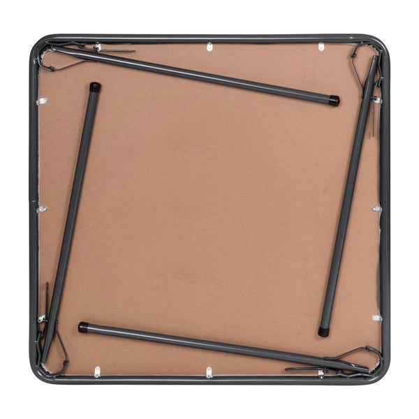 English Elm Madison 5-Piece Folding Card Table and Chair Set for Game Nights, Gatherings & Extra Seating Gray 33.5"W x 33.5"D x 27.75"H JB-1-GY-GG