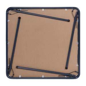 English Elm Madison 5-Piece Folding Card Table and Chair Set for Game Nights, Gatherings & Extra Seating Navy 33.5"W x 33.5"D x 27.75"H JB-1-NV-GG