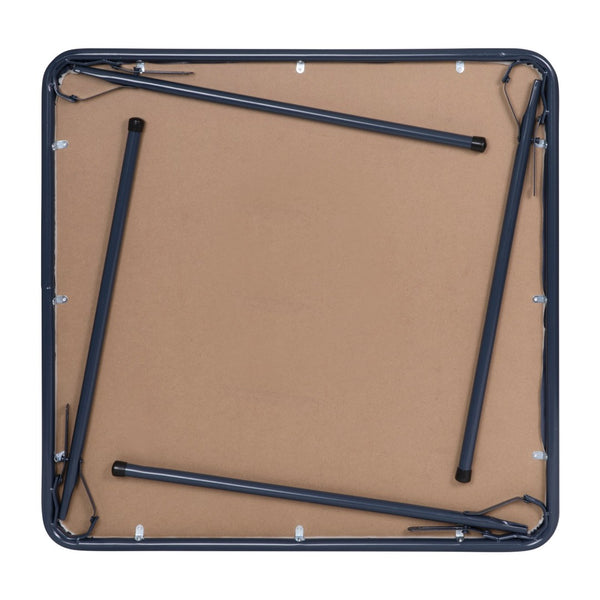 English Elm Madison 5-Piece Folding Card Table and Chair Set for Game Nights, Gatherings & Extra Seating Navy 33.5"W x 33.5"D x 27.75"H JB-1-NV-GG