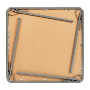 English Elm Madelyn Folding Card Table for 4 - Versatile, Lightweight Design for Game Nights and Dining Events Gray 33.5"W x 33.5"D x 27.75"H JB-2-GY-GG