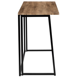English Elm Walker Small Rustic Natural Folding Computer Desk - Compact, Stylish Workspace for Home & Office JB-YJ354D-GG