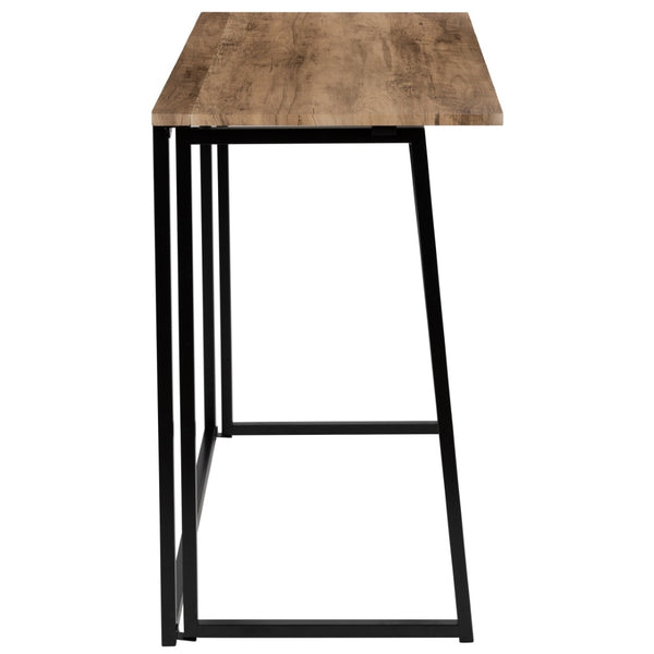 English Elm Walker Small Rustic Natural Folding Computer Desk - Compact, Stylish Workspace for Home & Office JB-YJ354D-GG