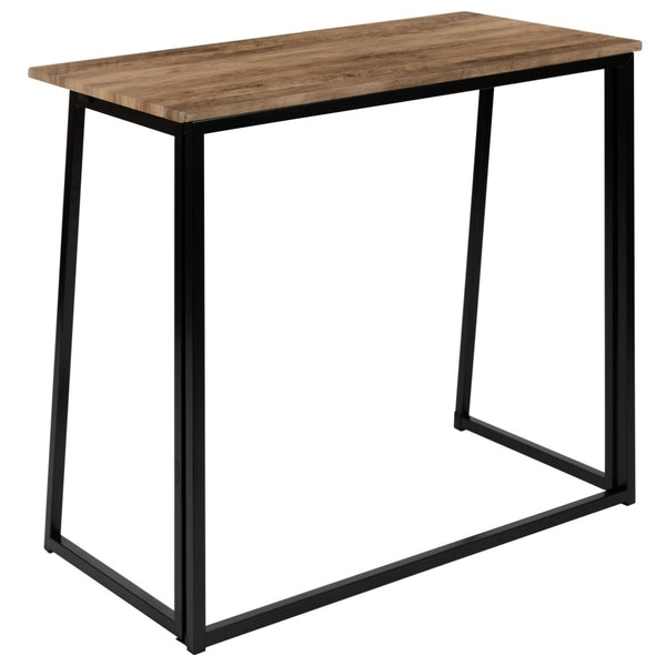 English Elm Walker Small Rustic Natural Folding Computer Desk - Compact, Stylish Workspace for Home & Office JB-YJ354D-GG