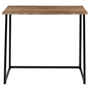 English Elm Walker Small Rustic Natural Folding Computer Desk - Compact, Stylish Workspace for Home & Office JB-YJ354D-GG