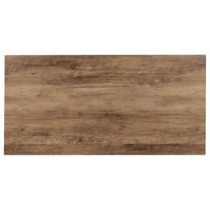 English Elm Walker Small Rustic Natural Folding Computer Desk - Compact, Stylish Workspace for Home & Office JB-YJ354D-GG