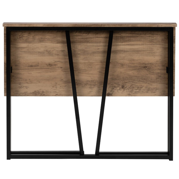 English Elm Walker Small Rustic Natural Folding Computer Desk - Compact, Stylish Workspace for Home & Office JB-YJ354D-GG