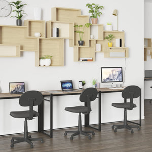 English Elm Walker Rustic Industrial Folding Computer Desk - Compact, Space-Saving Workstation for Home & Office JB-YJ354F-GG