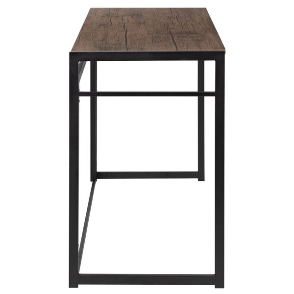 English Elm Walker Rustic Industrial Folding Computer Desk - Compact, Space-Saving Workstation for Home & Office JB-YJ354F-GG