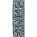 Dalyn Rugs Jericho JC4 Tufted 100% Polyester Traditional Rug Navy 2'6" x 12' JC4NA2X12