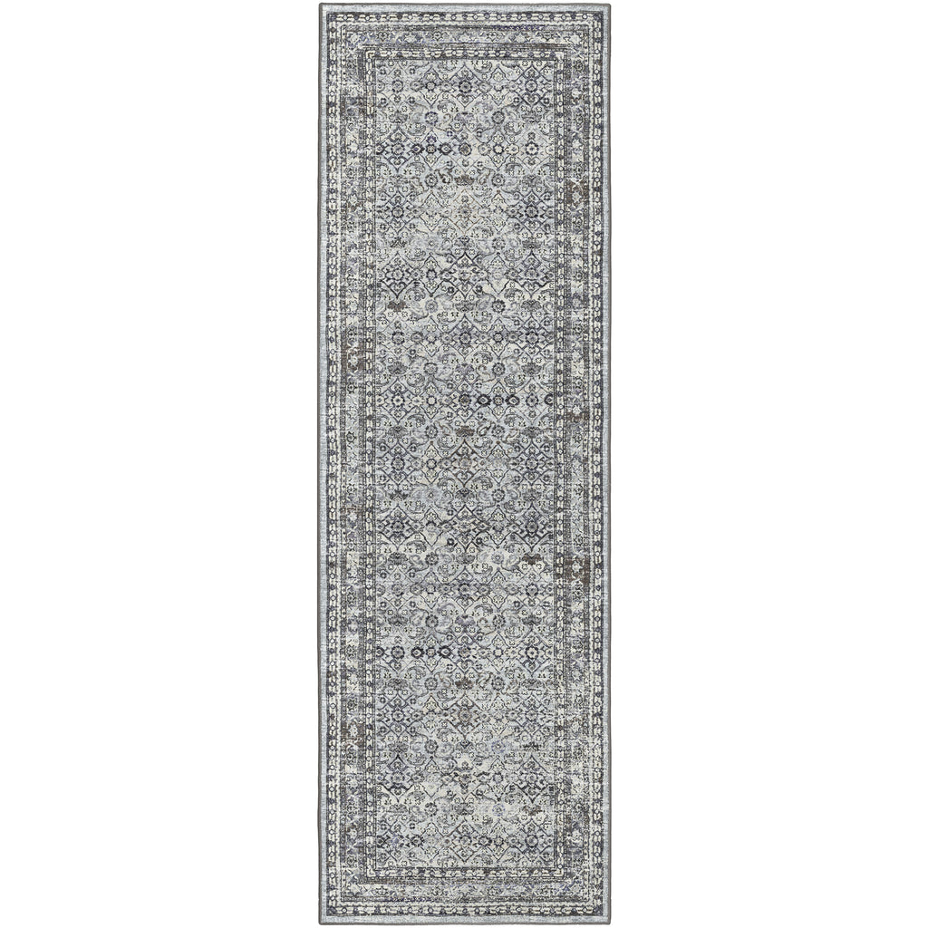 Dalyn Rugs Jericho JC7 Tufted 100% Polyester Traditional Rug Pewter 2'6" x 12' JC7PW2X12