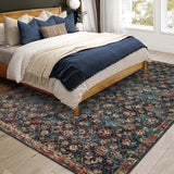 Dalyn Rugs Jericho JC8 Tufted 100% Polyester Traditional Rug Navy 9' x 12' JC8NA9X12
