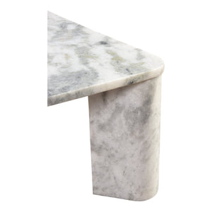 Moe's Home Segment Coffee Table - Unique Marble Striations And Soft Edges For A Stunning Modern Living Space Grey Raj Grey Marble Jd-1048-15-0