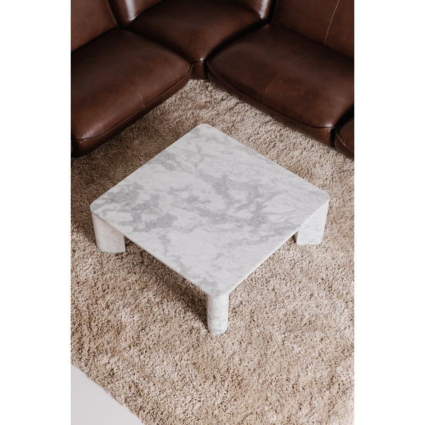 Moe's Home Segment Coffee Table - Unique Marble Striations And Soft Edges For A Stunning Modern Living Space Grey Raj Grey Marble Jd-1048-15-0