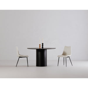 Moe's Home Povera Round Dining Table - Stunning Acacia Wood Design With Unique Ribbed Texture And Timeless Elegance Black Solid Acacia
Wood Jd-1059-02-0