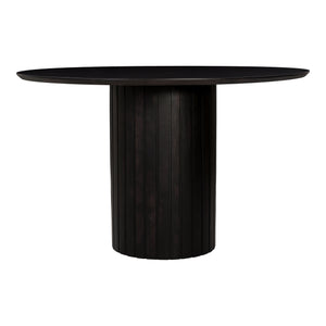 Moe's Home Povera Round Dining Table - Stunning Acacia Wood Design With Unique Ribbed Texture And Timeless Elegance Black Solid Acacia
Wood Jd-1059-02-0